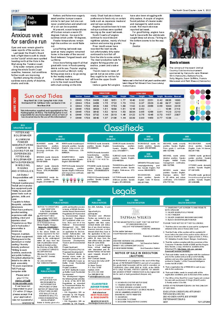 North Coast Courier 03 June 2022 page 19