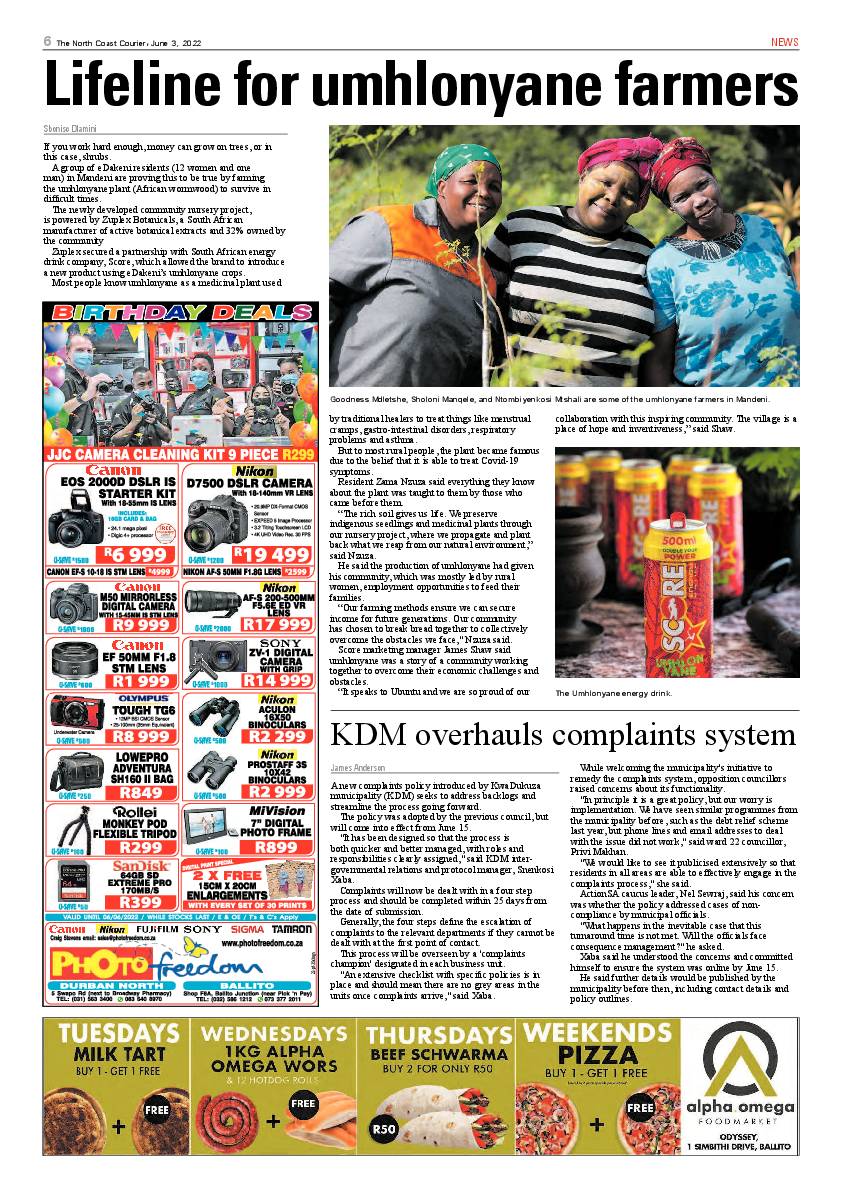 North Coast Courier 03 June 2022 page 6