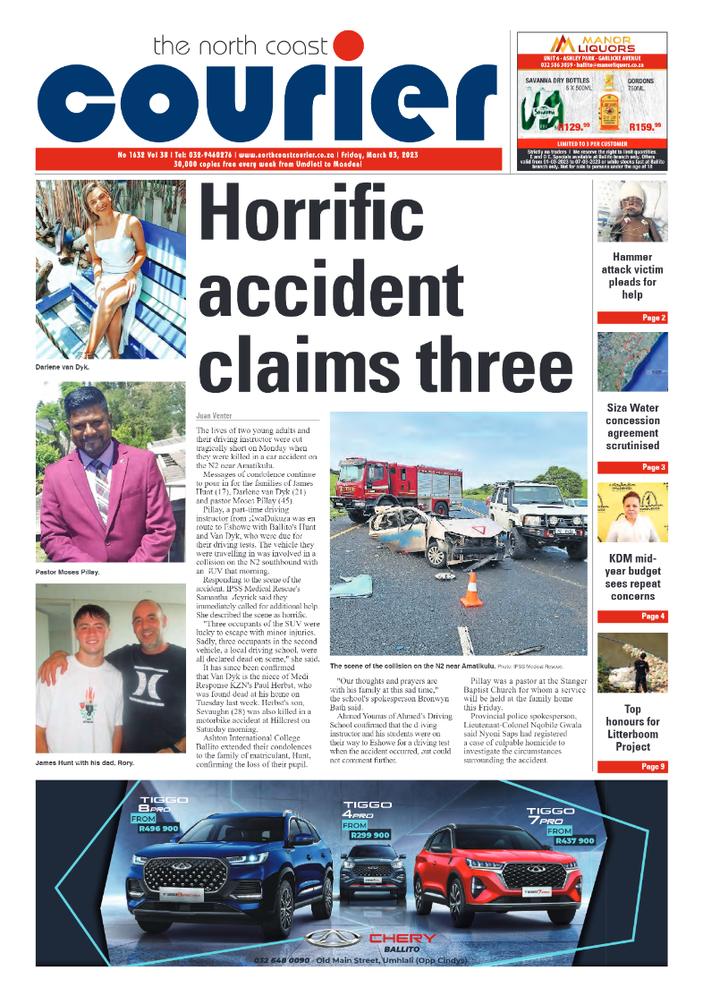 North Coast Courier 03 March 2023 page 1