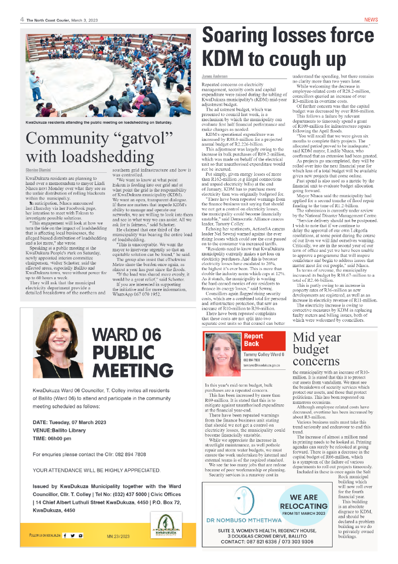 North Coast Courier 03 March 2023 page 4