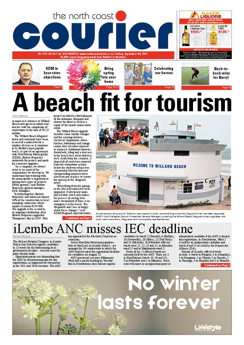 North Coast Courier 03 September 2021 page 1