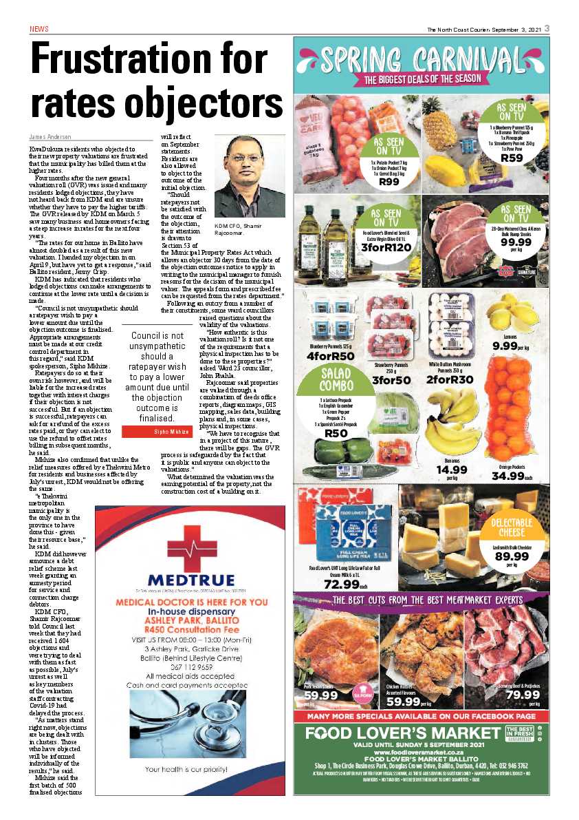 North Coast Courier 03 September 2021 page 3