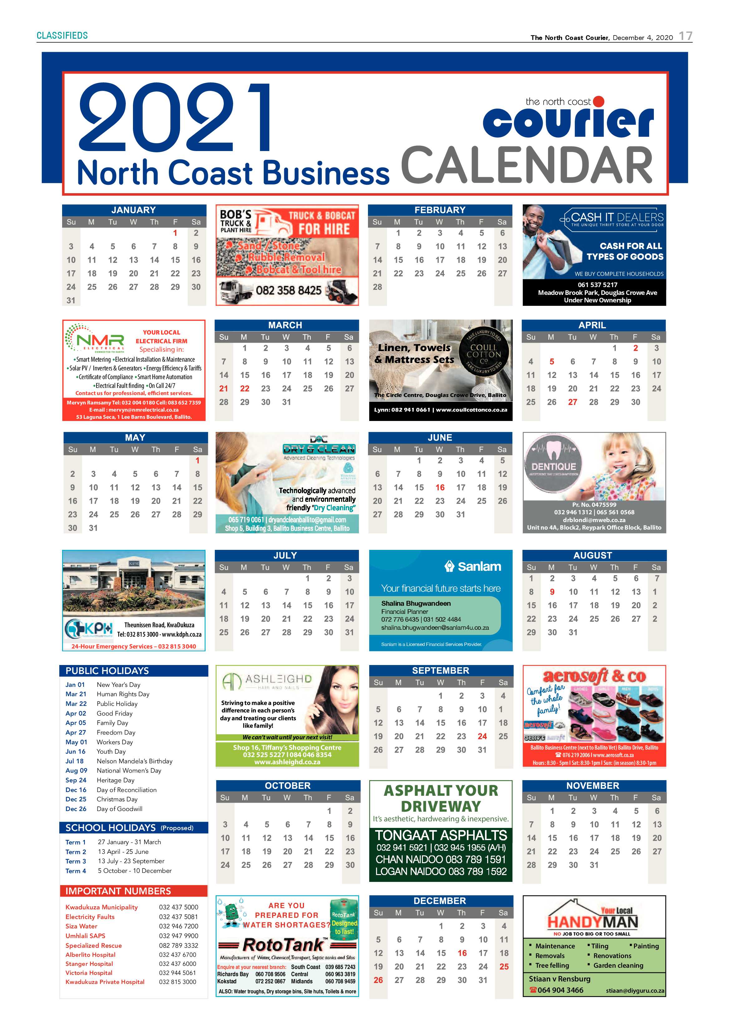 North Coast Courier 04 December 2020 page 17