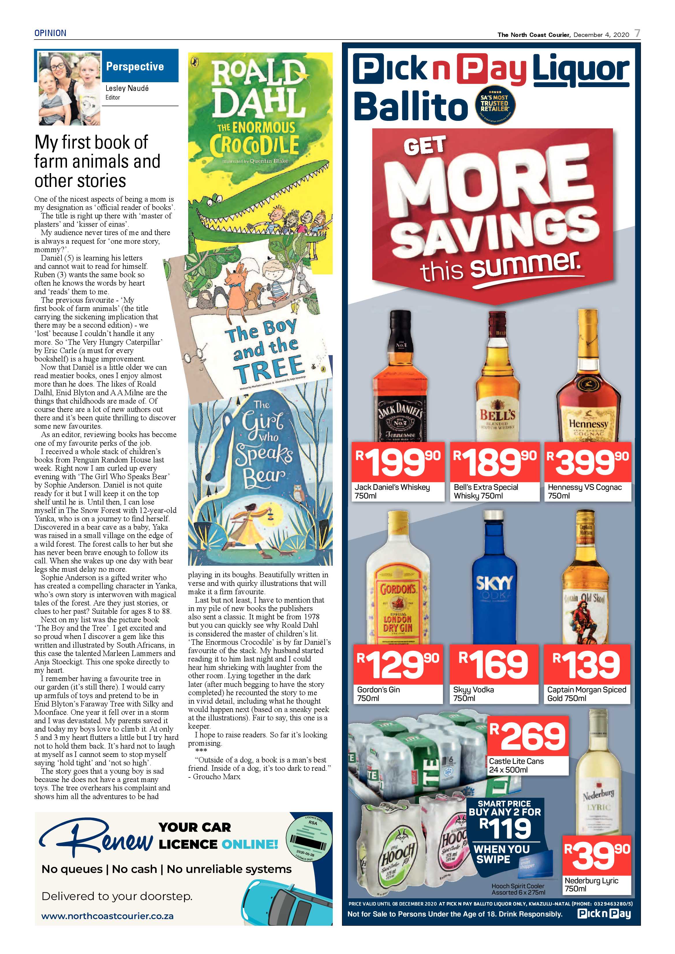 North Coast Courier 04 December 2020 page 7