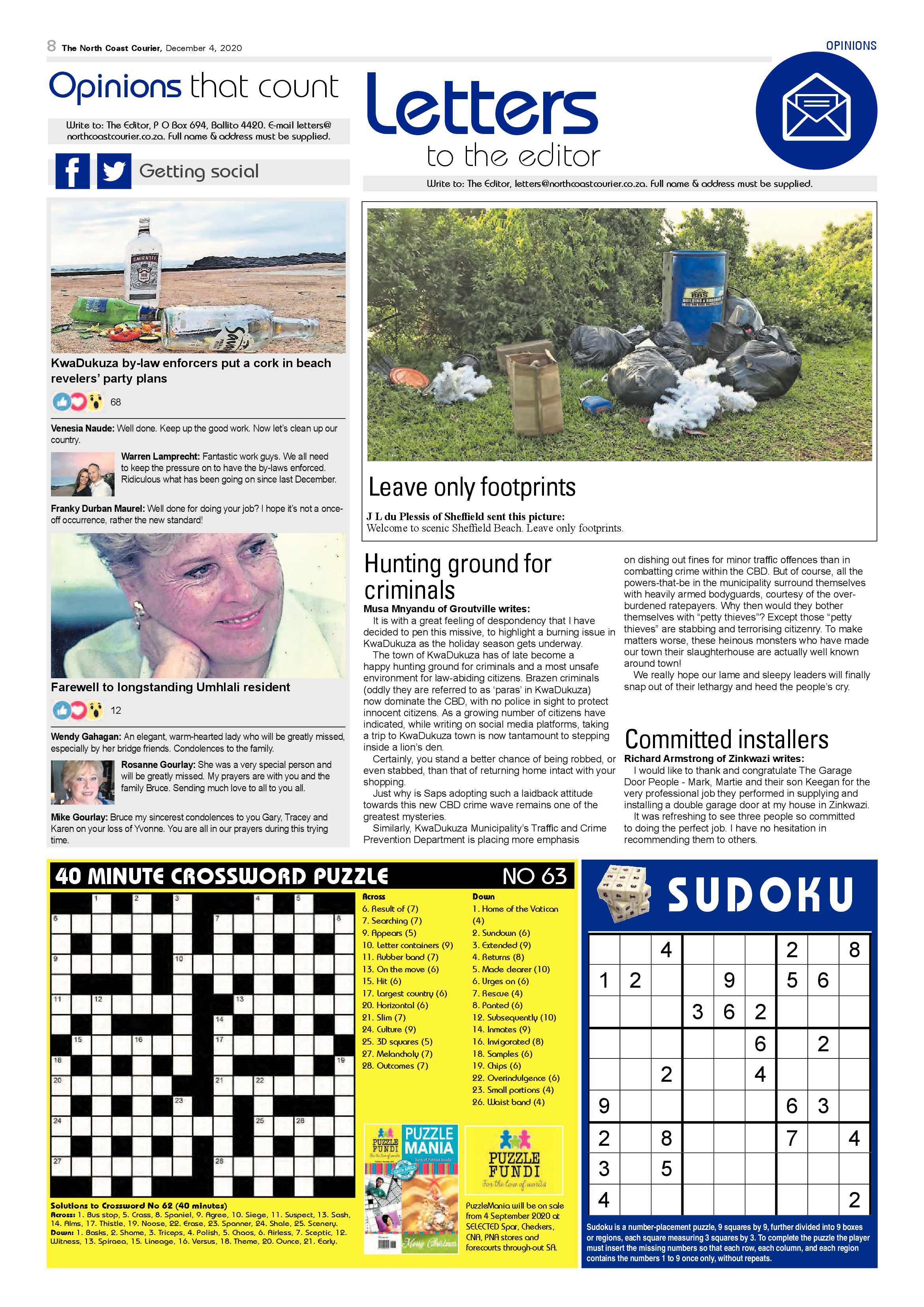 North Coast Courier 04 December 2020 page 8