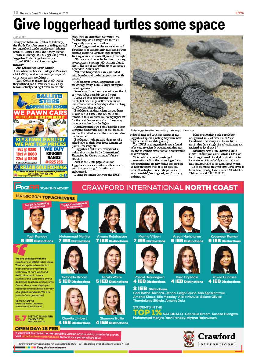 North Coast Courier 04 February 2022 page 10