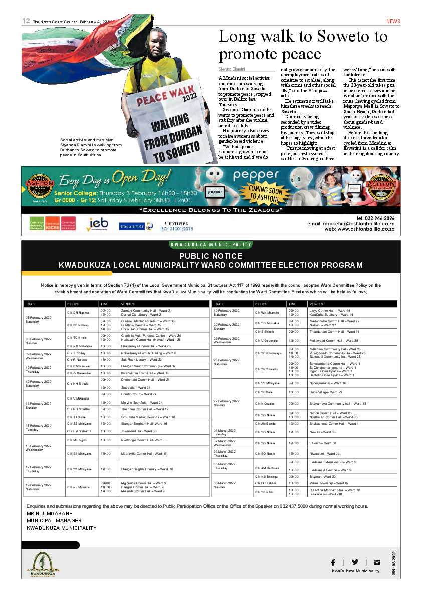 North Coast Courier 04 February 2022 page 12