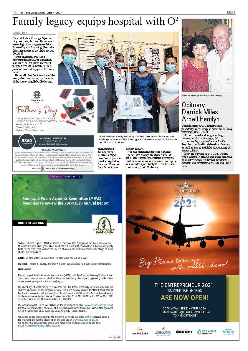 North Coast Courier 04 June 2021 page 10