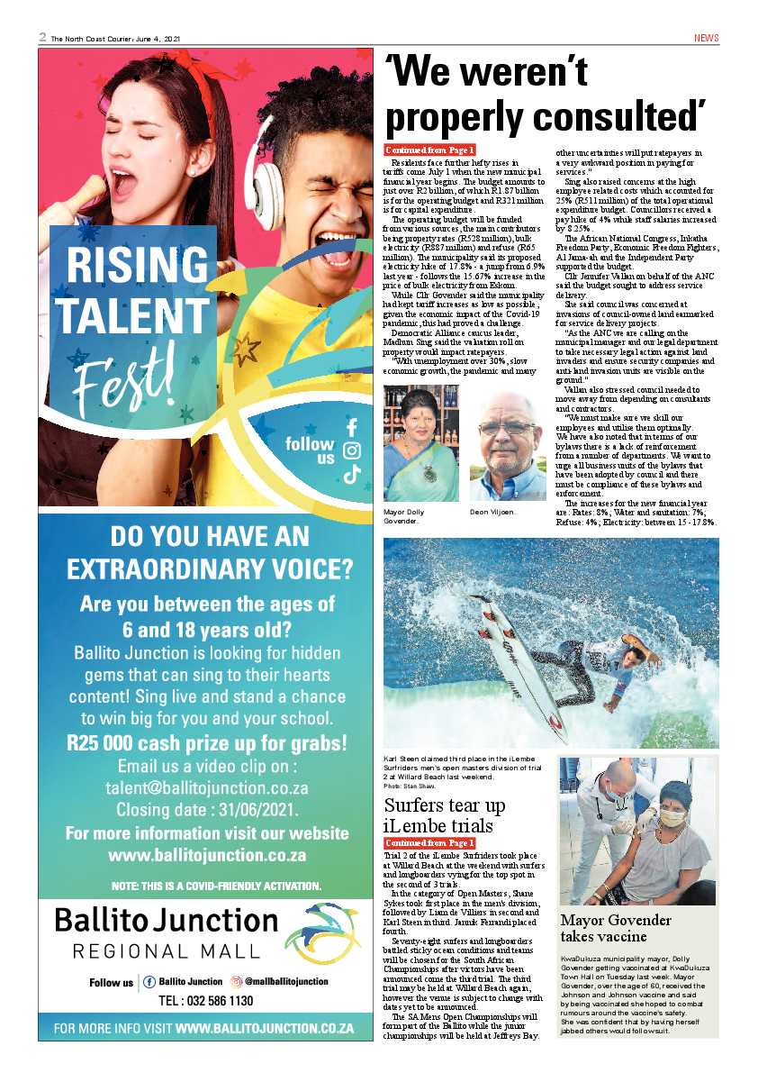 North Coast Courier 04 June 2021 page 2
