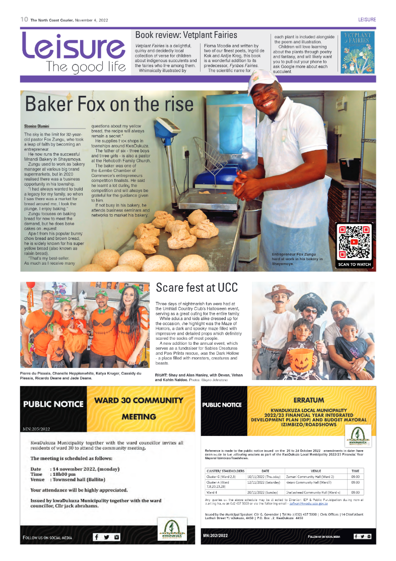 North Coast Courier 04 November 2022 page 10