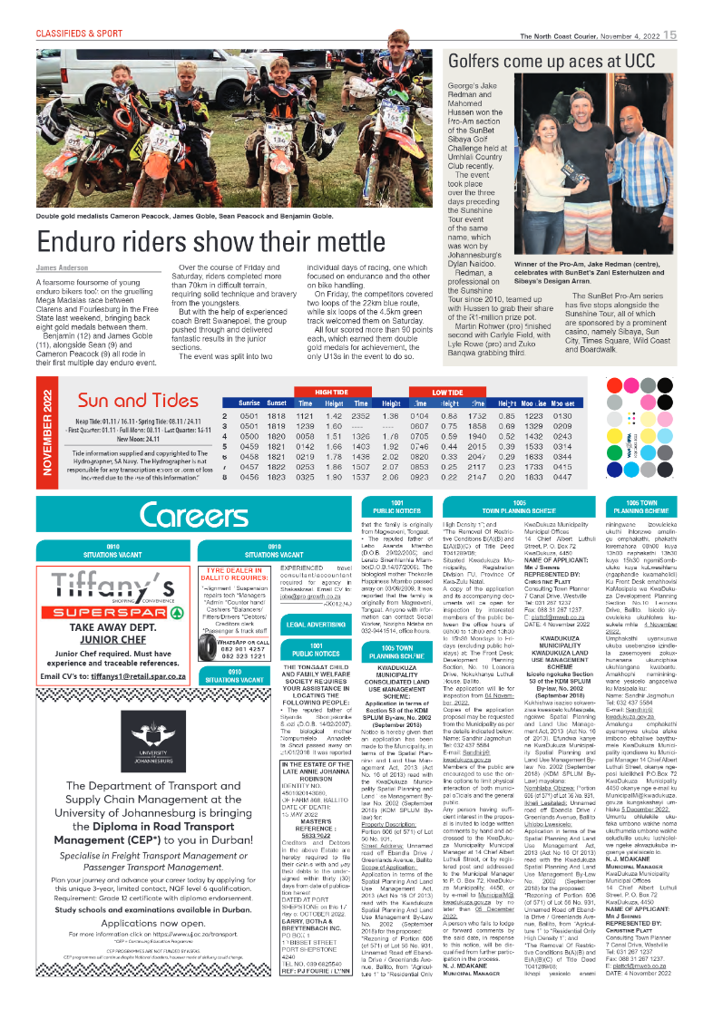 North Coast Courier 04 November 2022 page 15