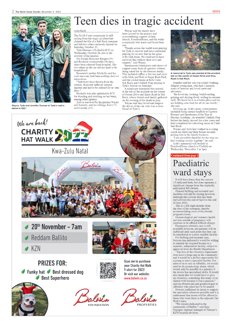 North Coast Courier 04 November 2022 page 2