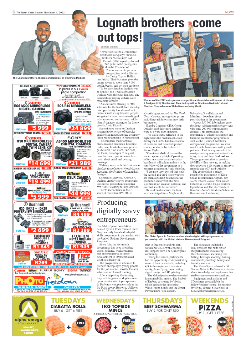North Coast Courier 04 November 2022 page 6