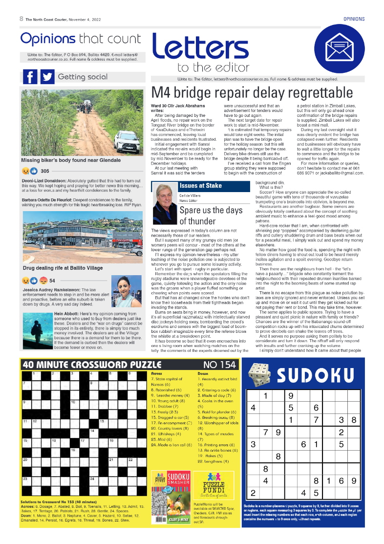 North Coast Courier 04 November 2022 page 8