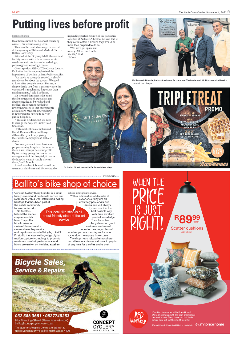 North Coast Courier 04 November 2022 page 9