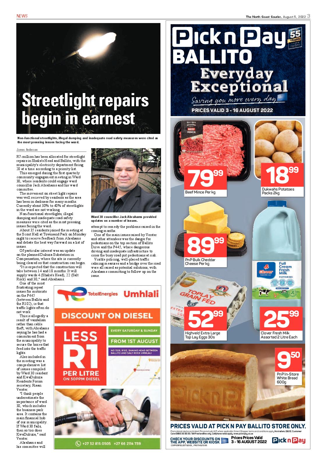 North Coast Courier 05 August 2022 page 3