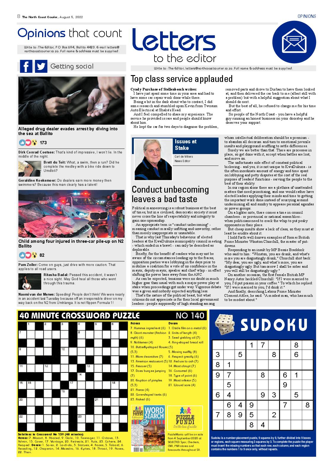 North Coast Courier 05 August 2022 page 8