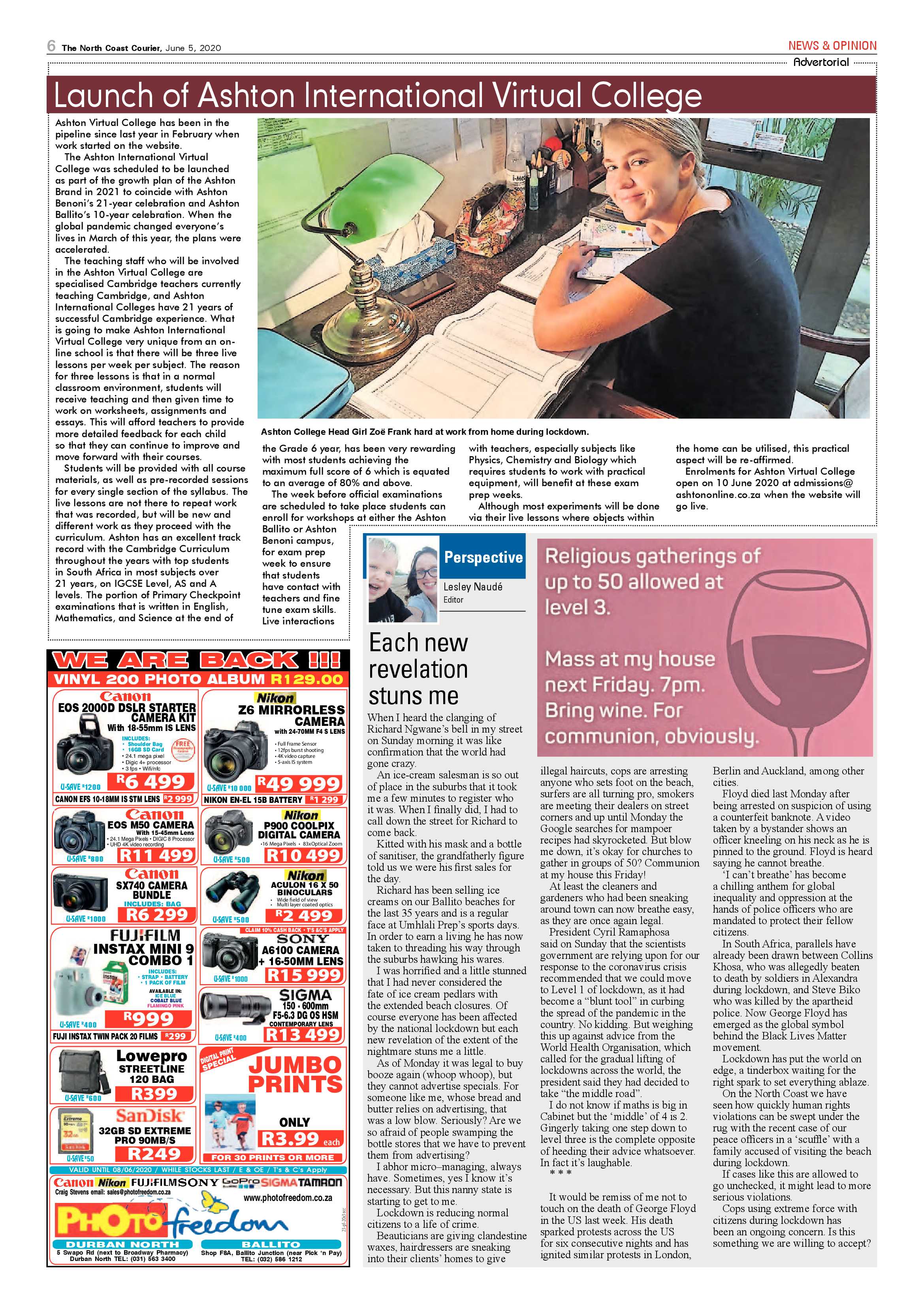 North Coast Courier 05 June 2020 page 6