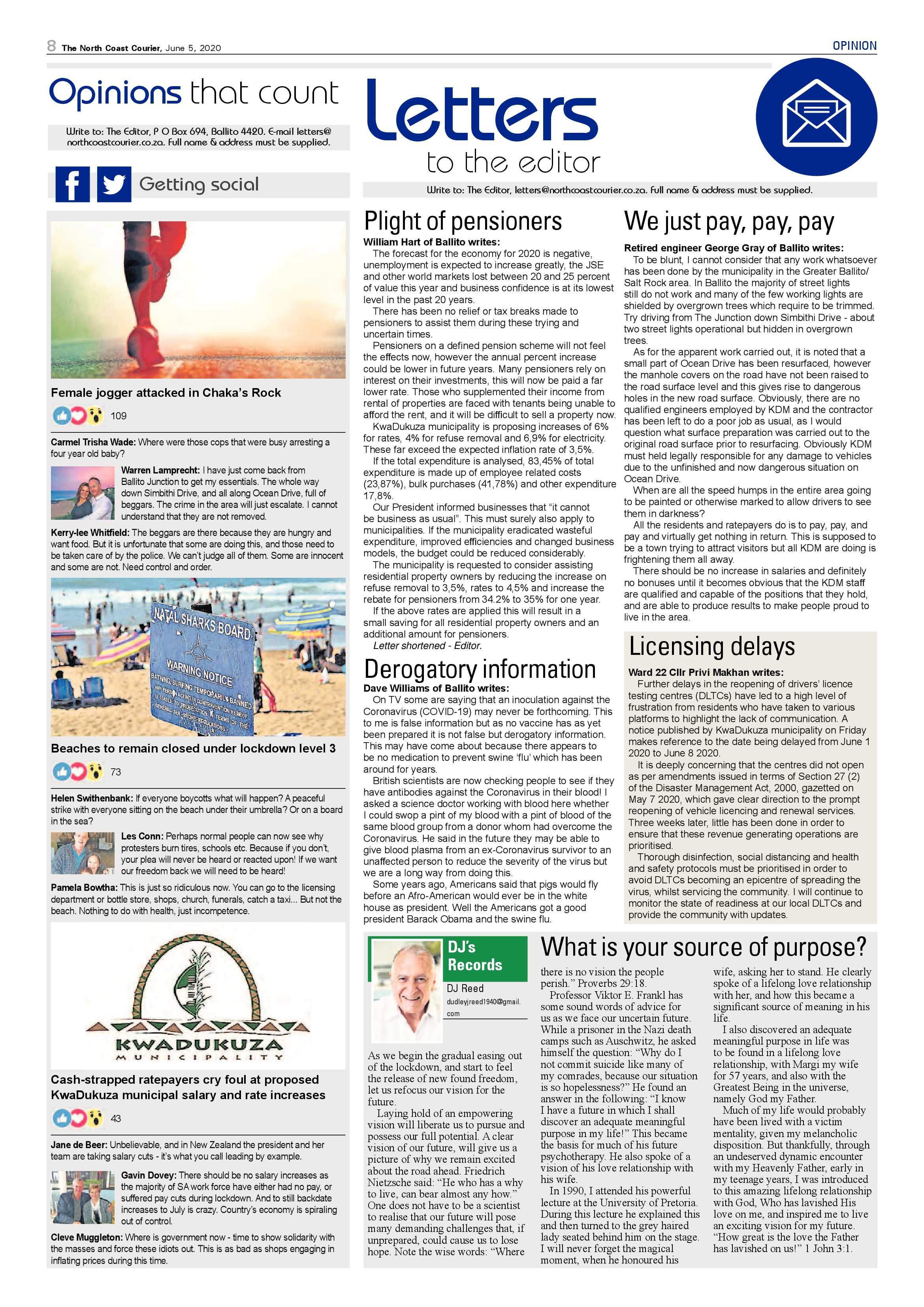North Coast Courier 05 June 2020 page 8
