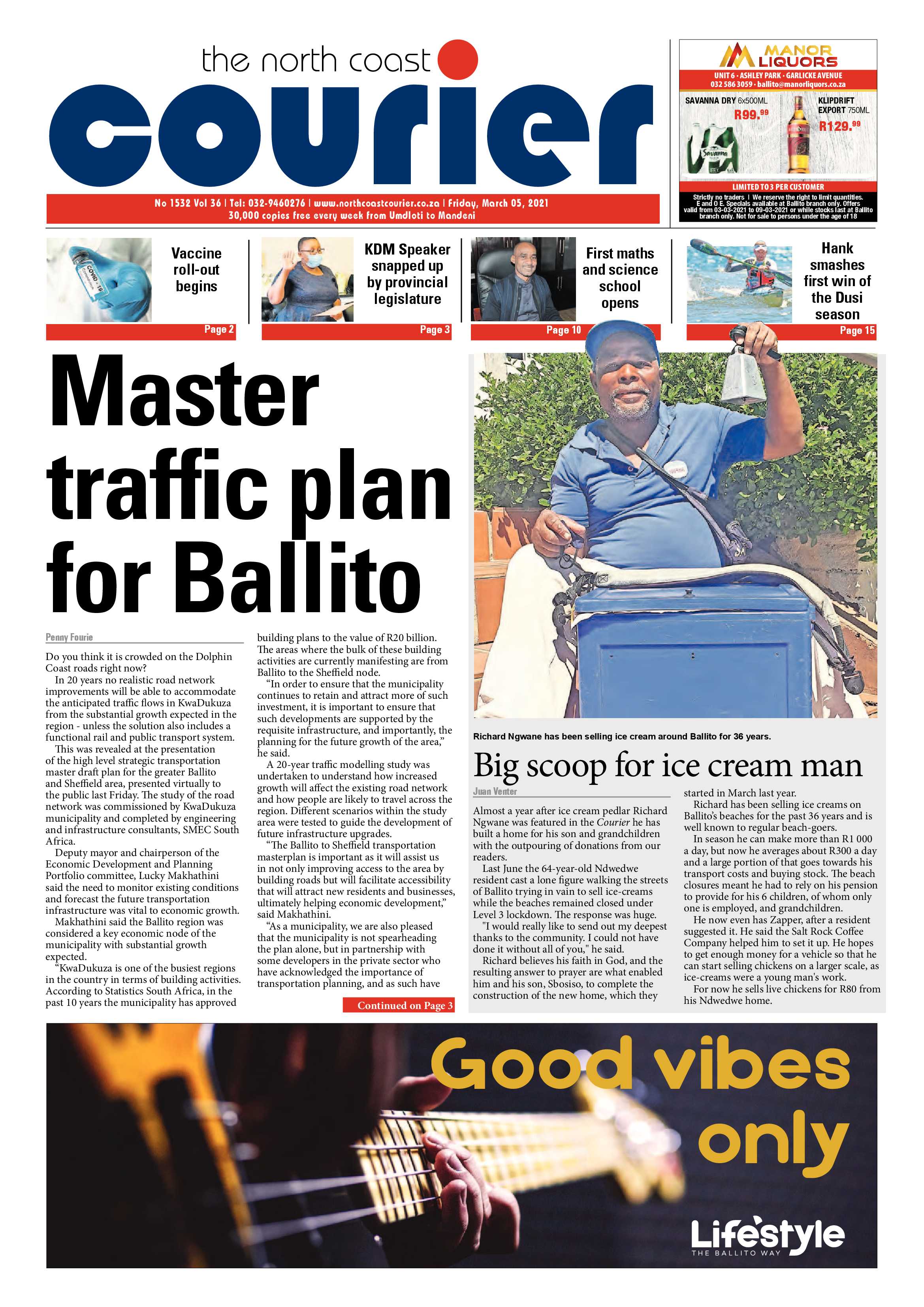 North Coast Courier 05 March 2021 page 1