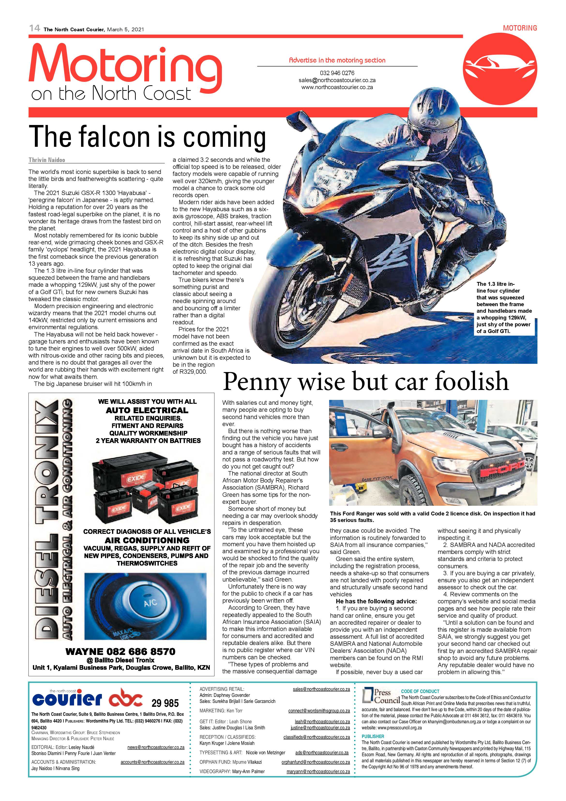 North Coast Courier 05 March 2021 page 14