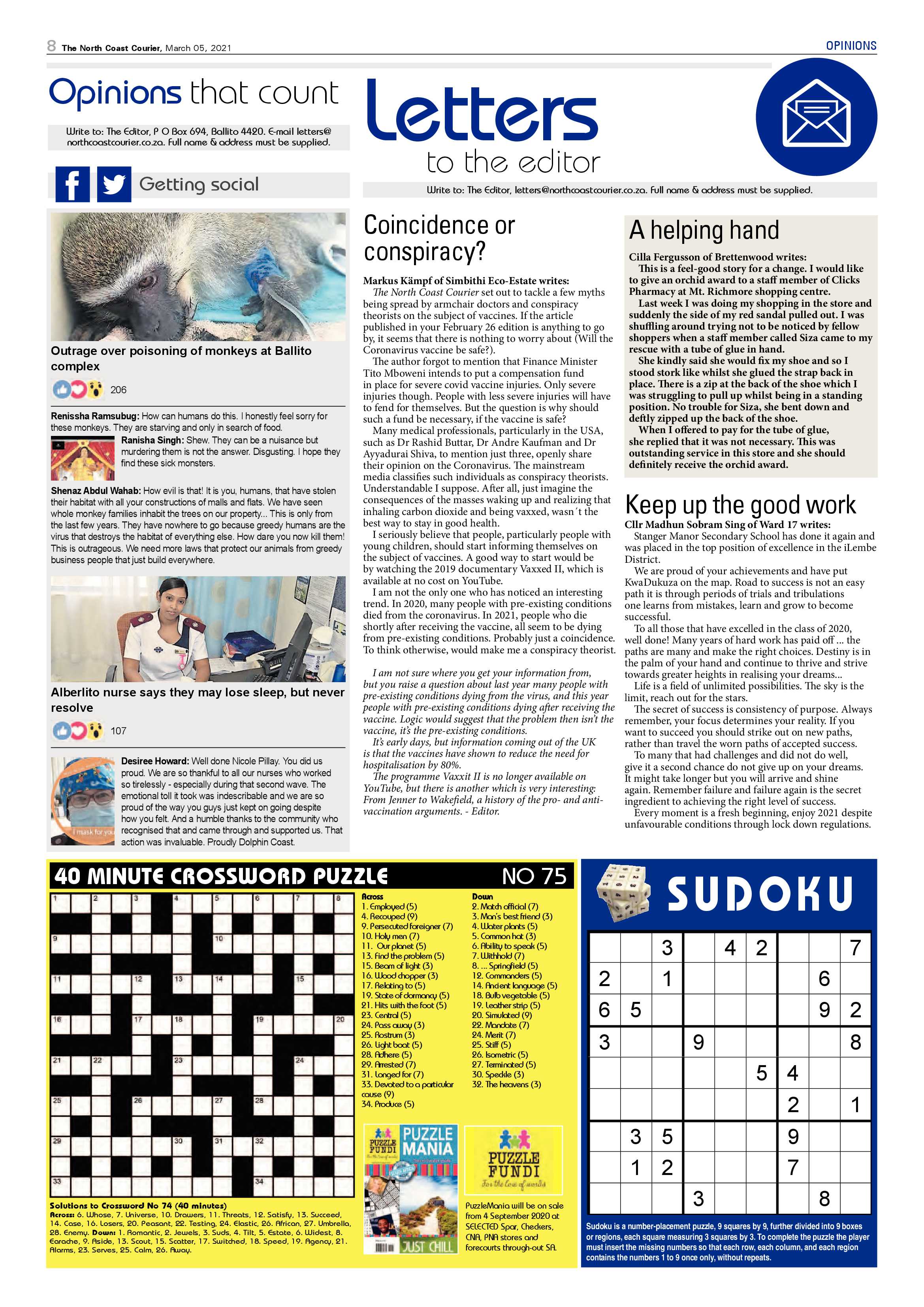 North Coast Courier 05 March 2021 page 8