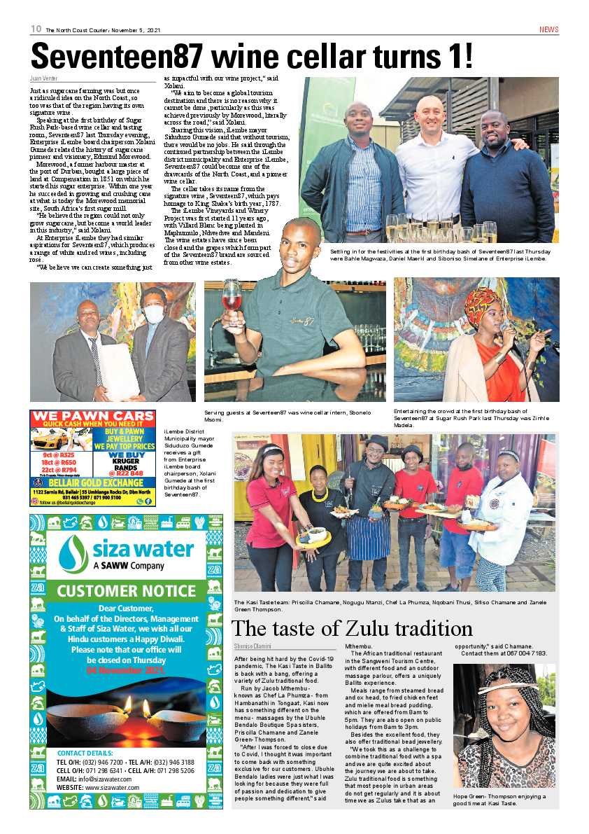 North Coast Courier 05 November 2021 page 10