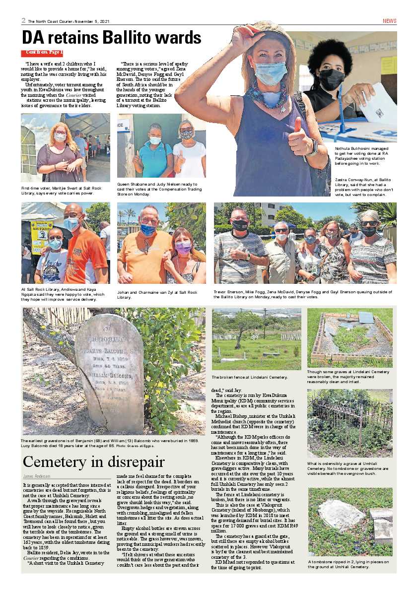 North Coast Courier 05 November 2021 page 2