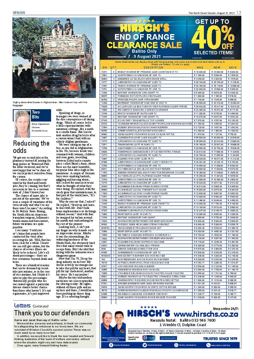 North Coast Courier 06 August 2021 page 13