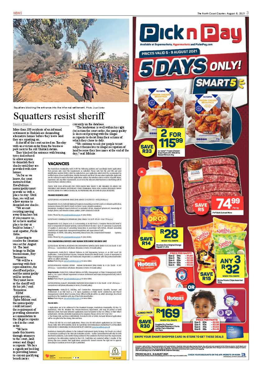 North Coast Courier 06 August 2021 page 3