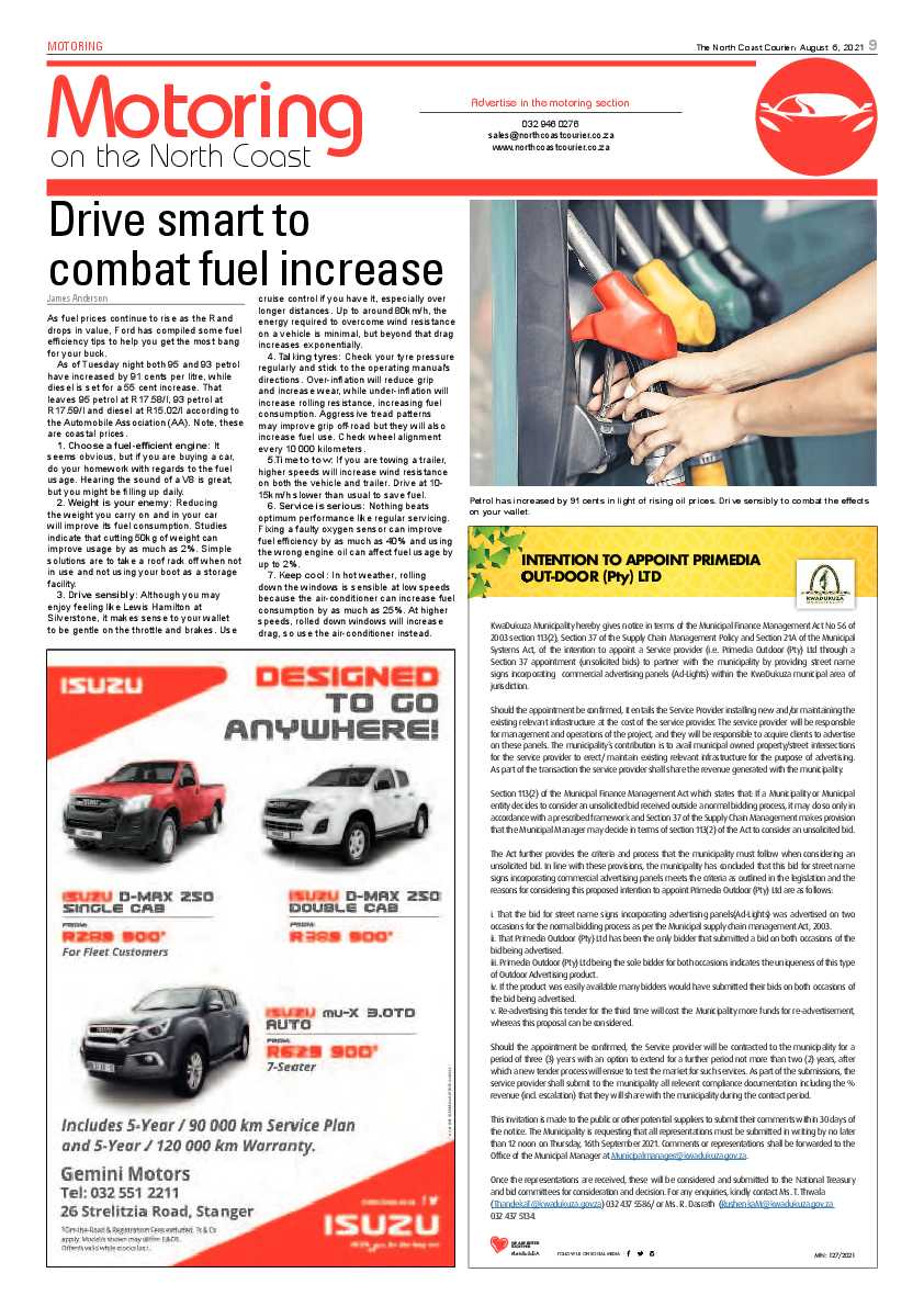 North Coast Courier 06 August 2021 page 9