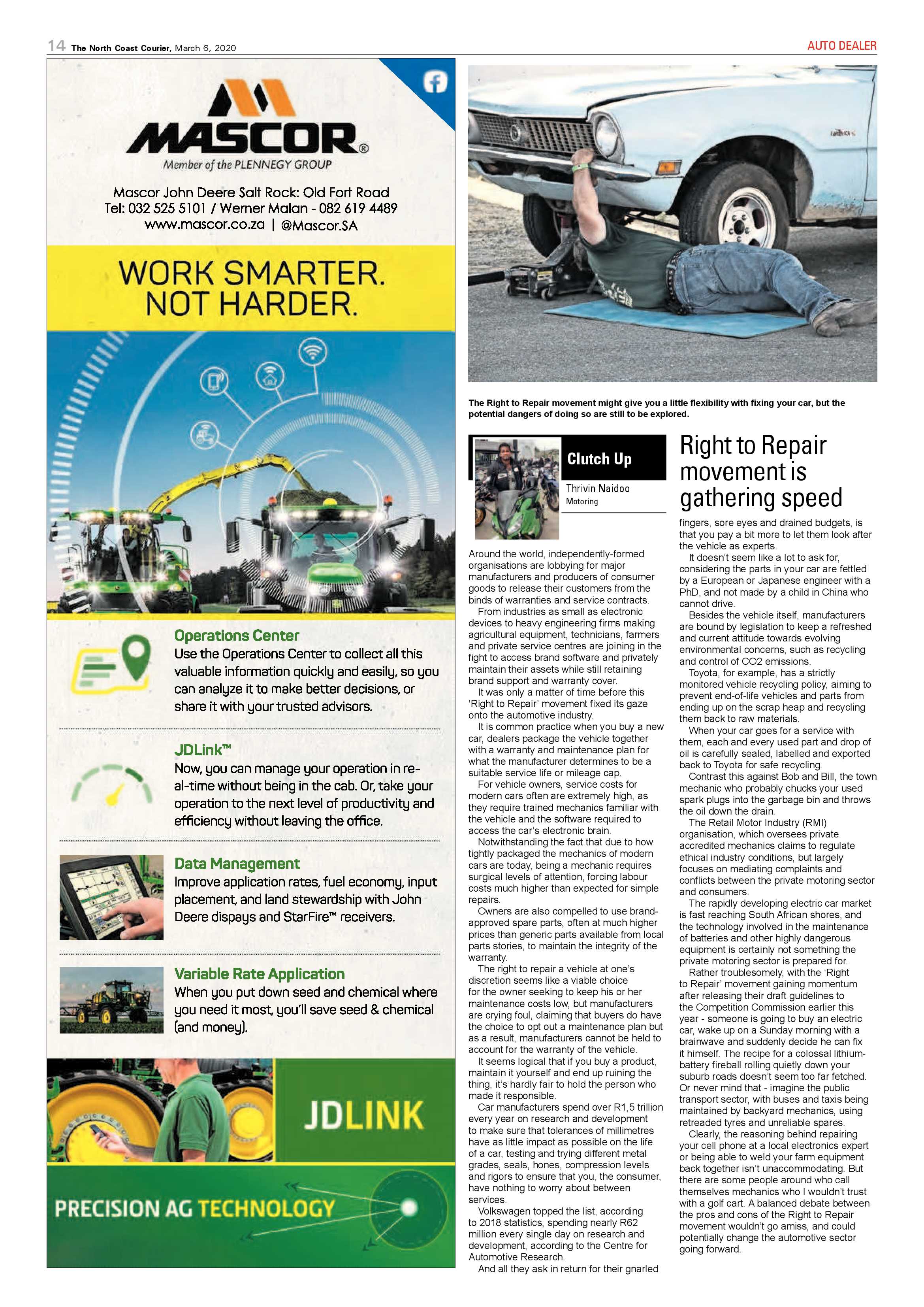 North Coast Courier 06 March 2020 page 14