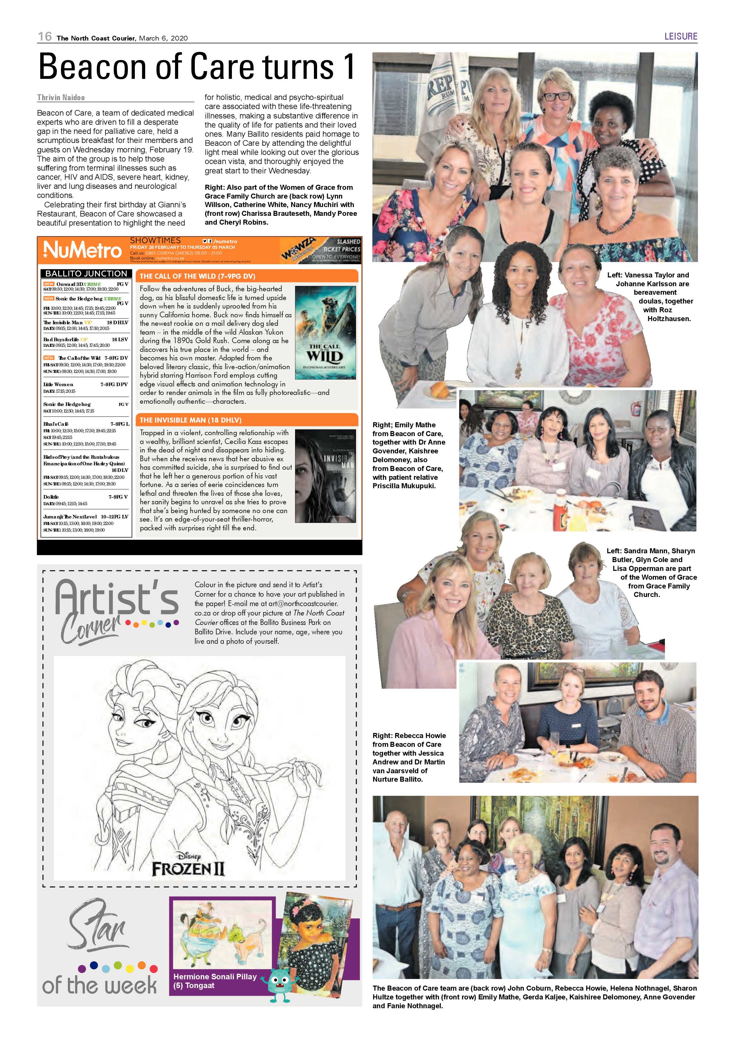 North Coast Courier 06 March 2020 page 16