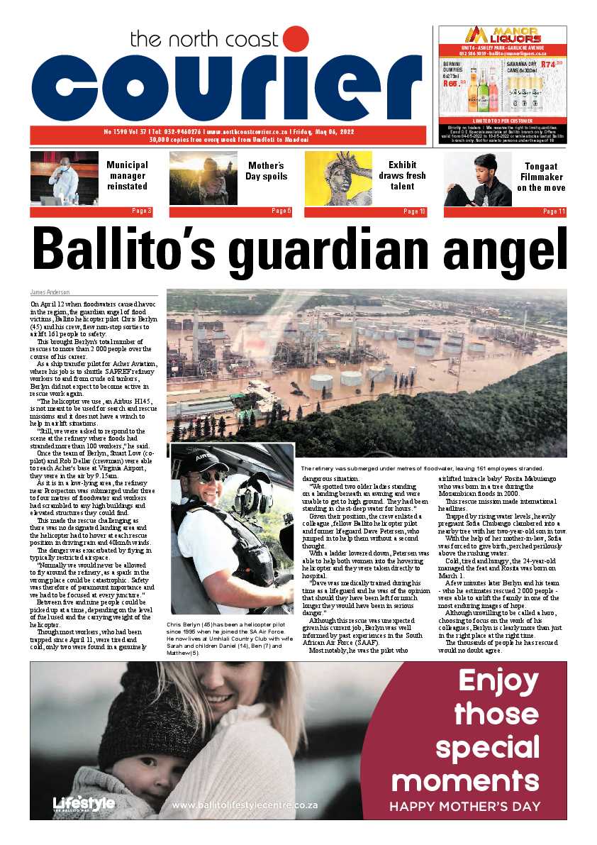 North Coast Courier 06 May 2022 page 1