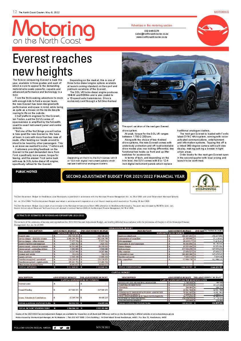 North Coast Courier 06 May 2022 page 12