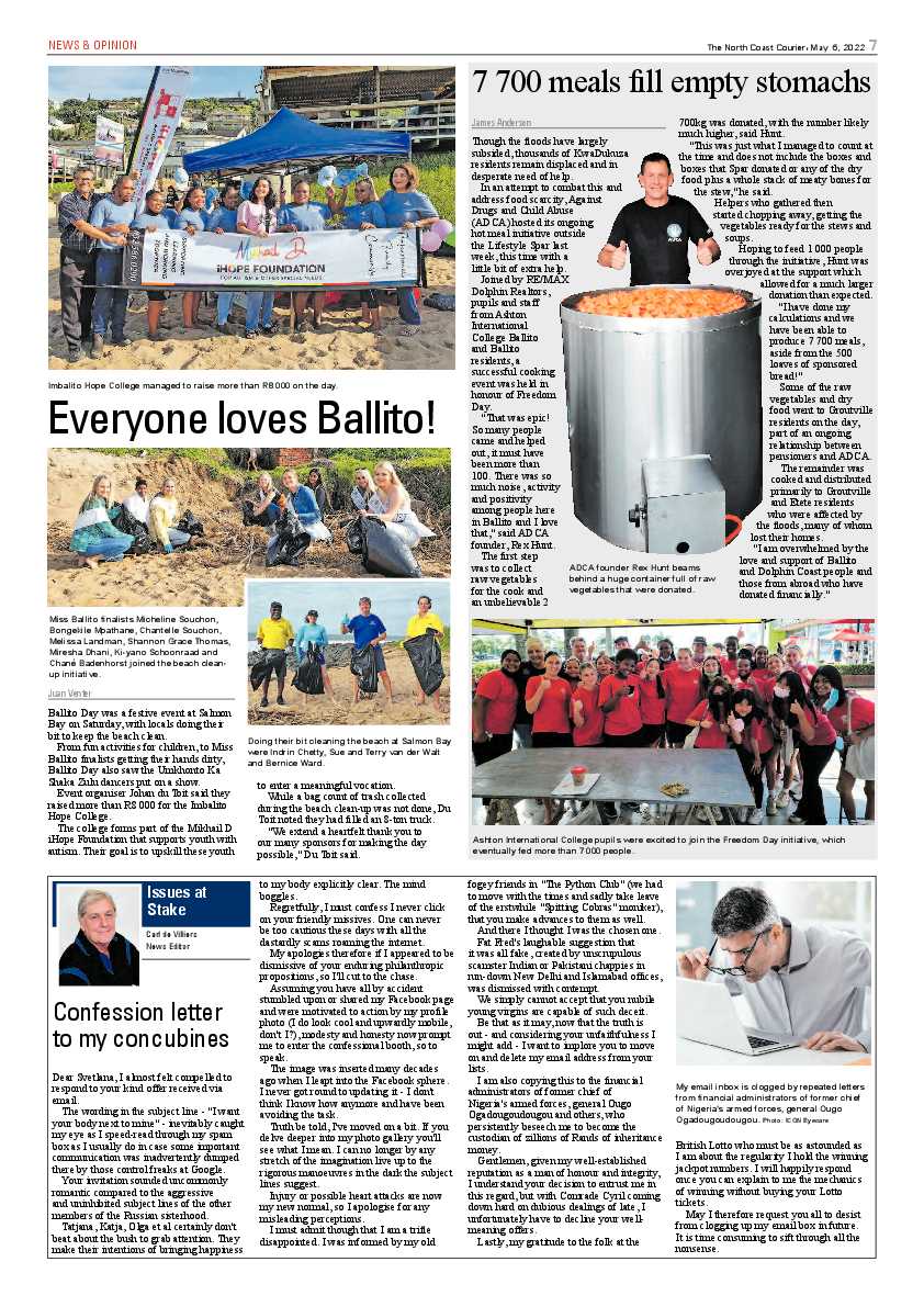 North Coast Courier 06 May 2022 page 7