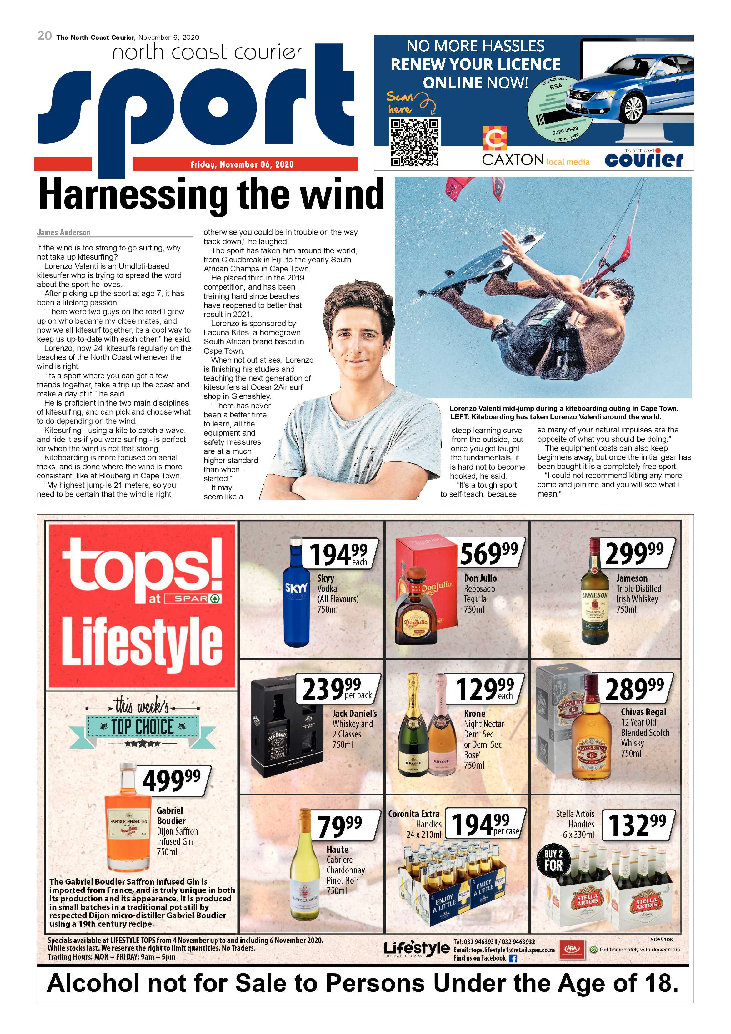 North Coast Courier 06 November 2020 page 20