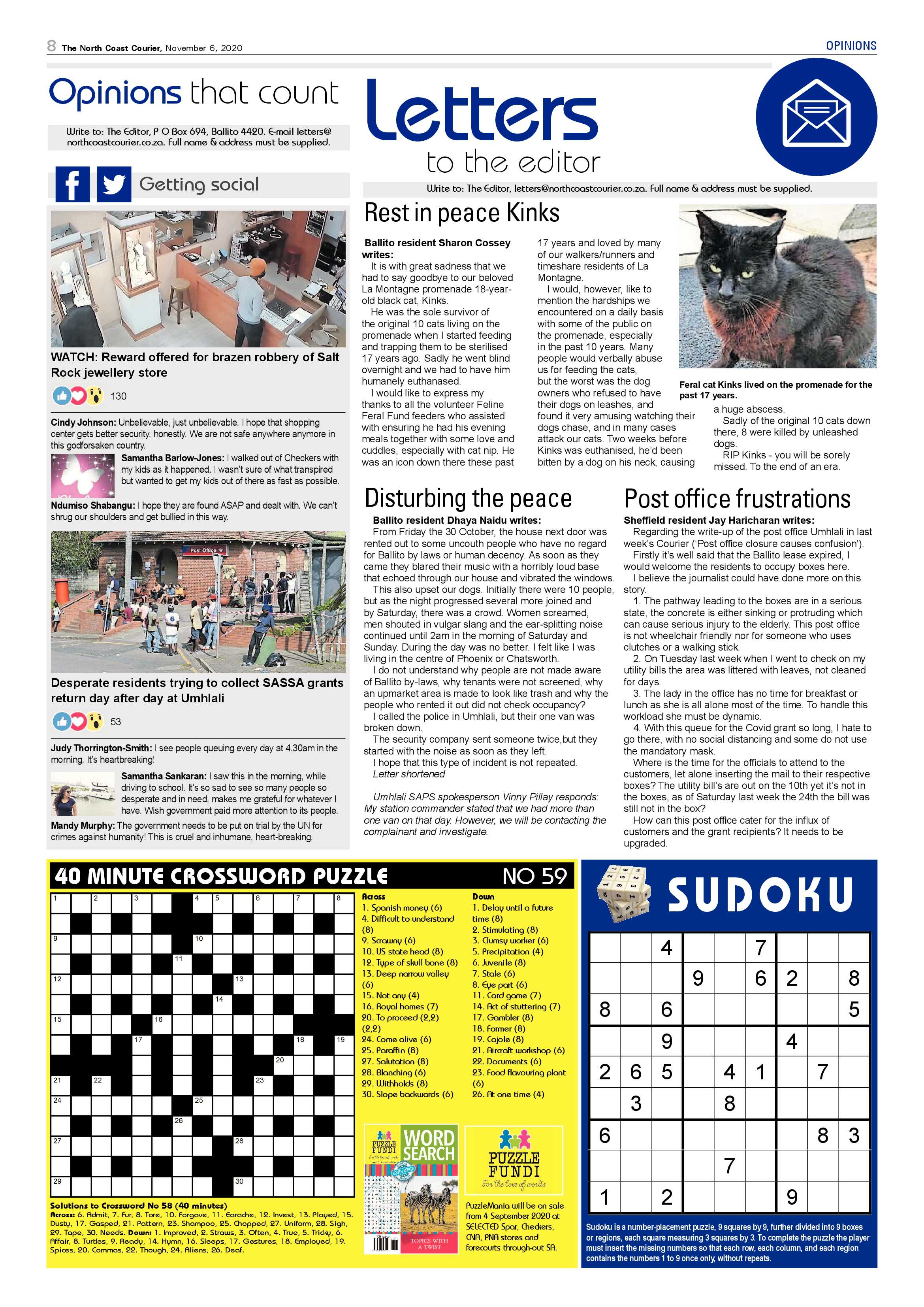 North Coast Courier 06 November 2020 page 8