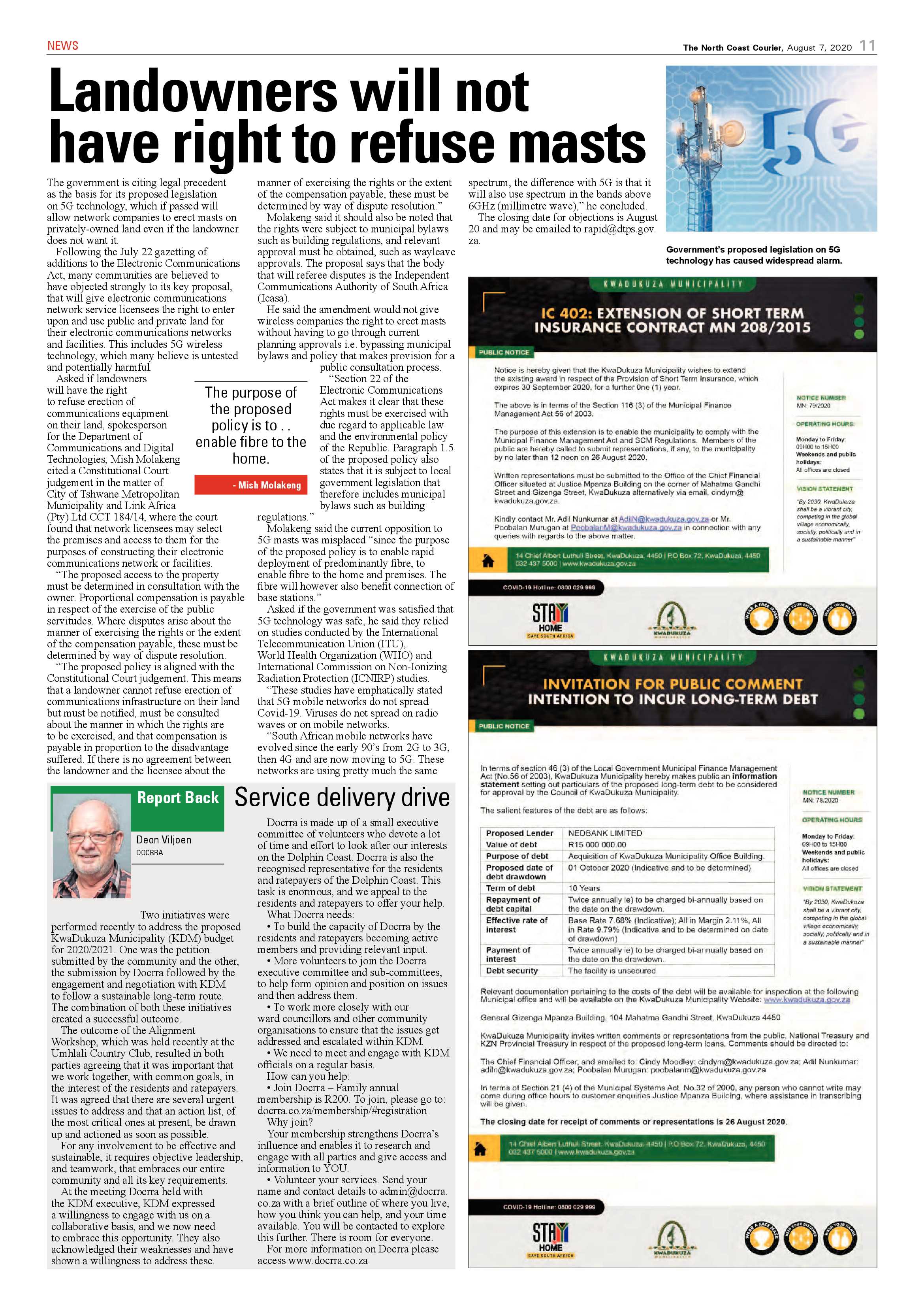 North Coast Courier 07 August 2020 page 11