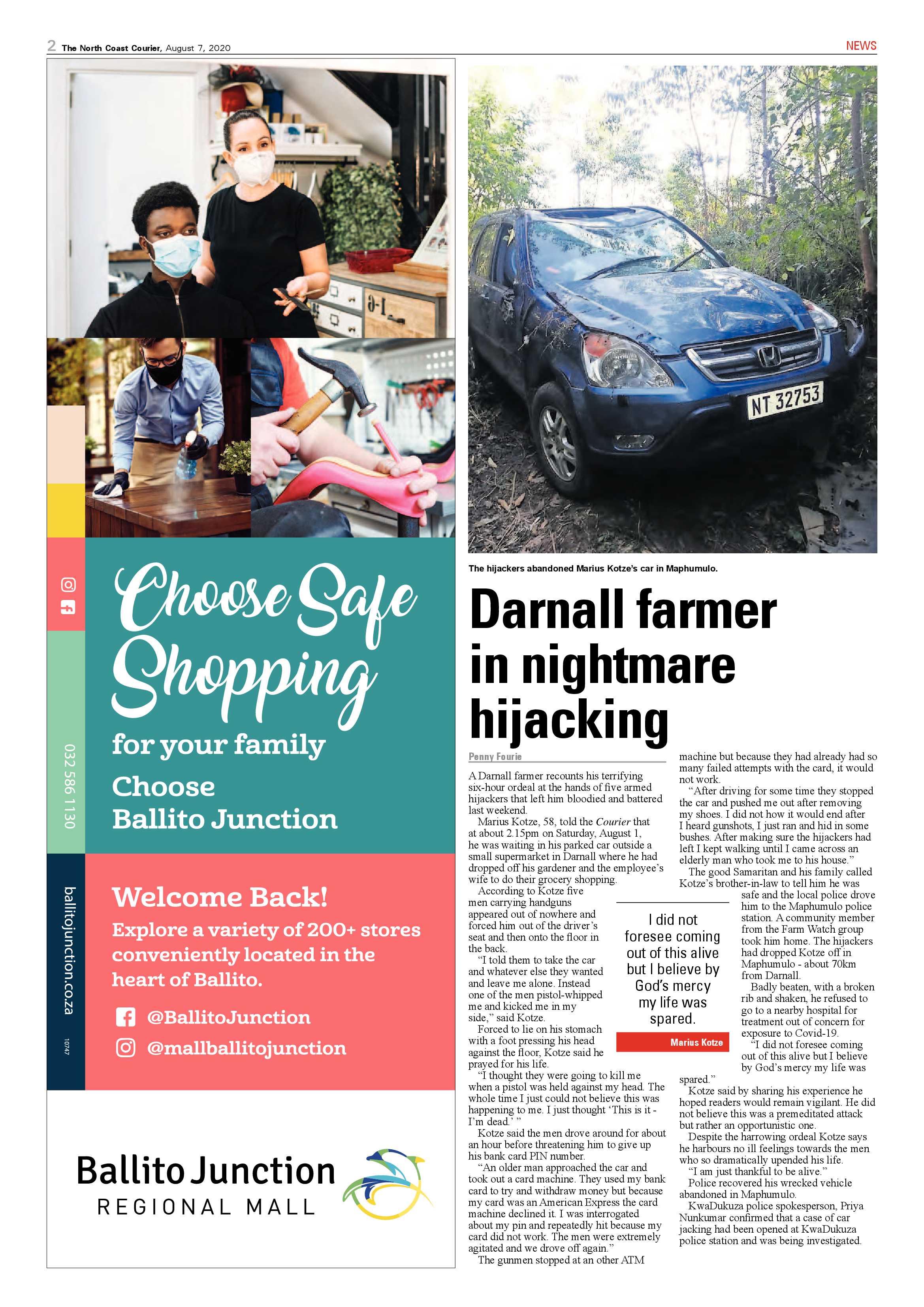 North Coast Courier 07 August 2020 page 2