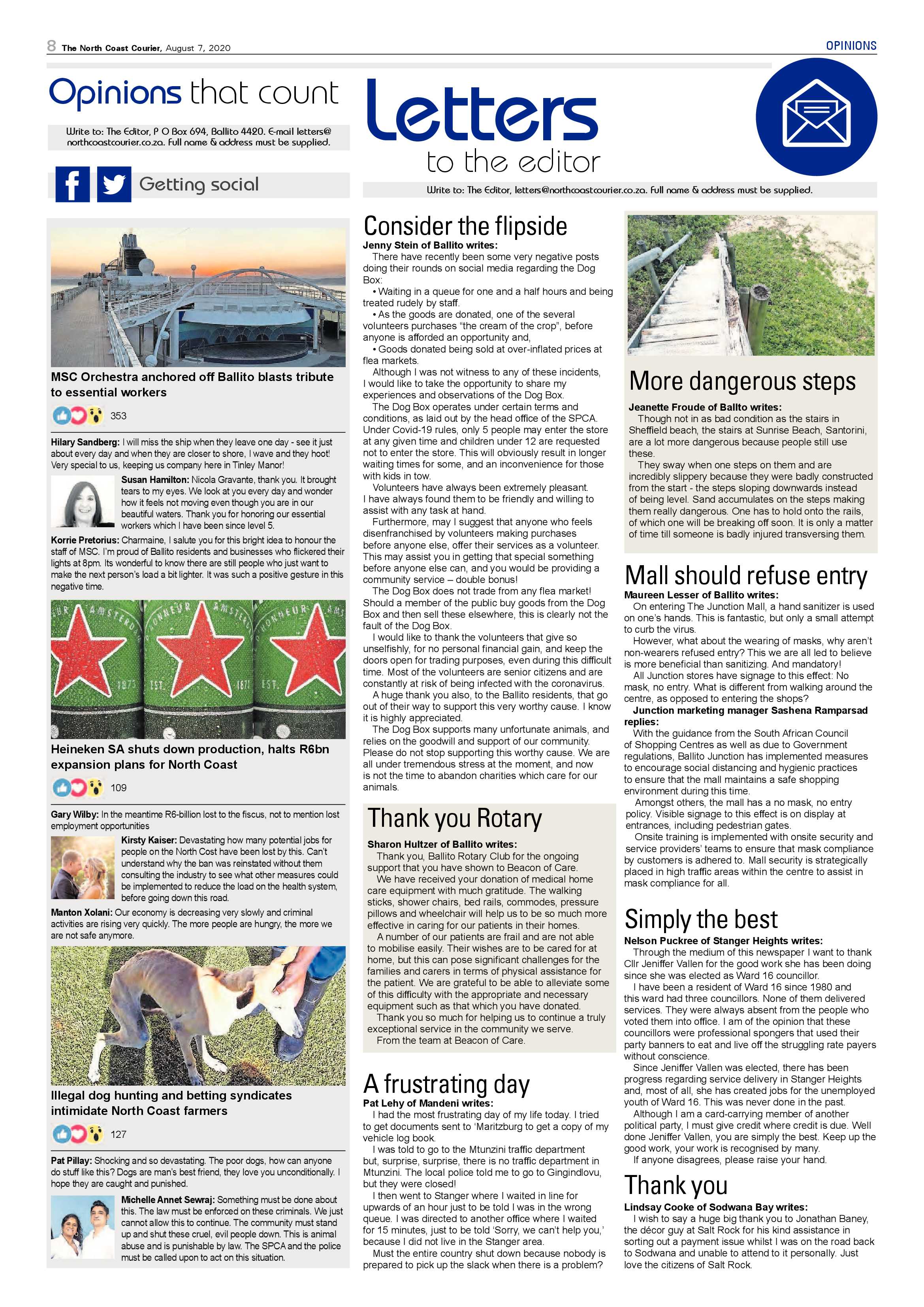 North Coast Courier 07 August 2020 page 8