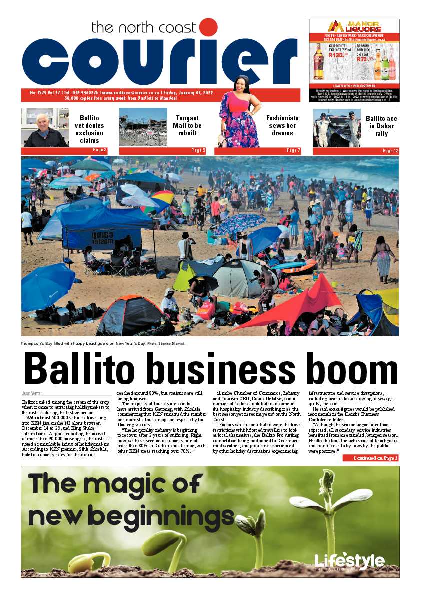 North Coast Courier 07 January 2022 page 1