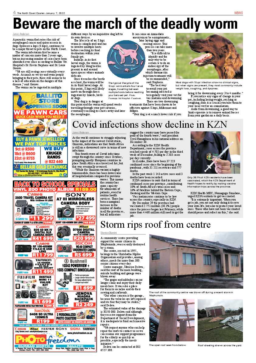 North Coast Courier 07 January 2022 page 4