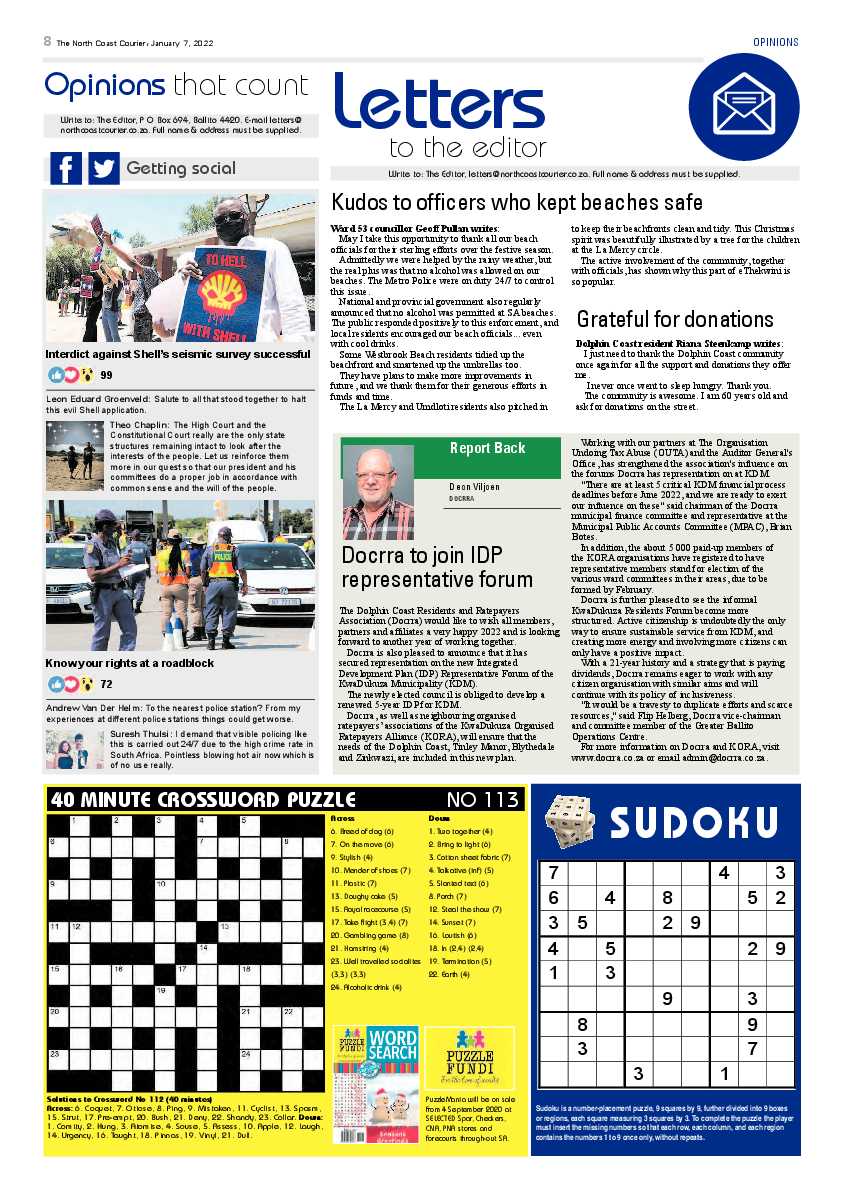 North Coast Courier 07 January 2022 page 8