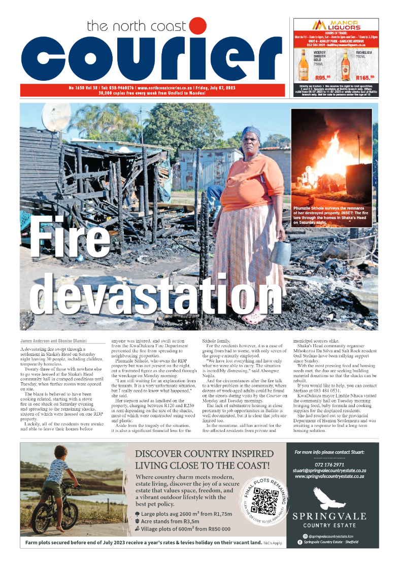 North Coast Courier 07 July 2023 page 1
