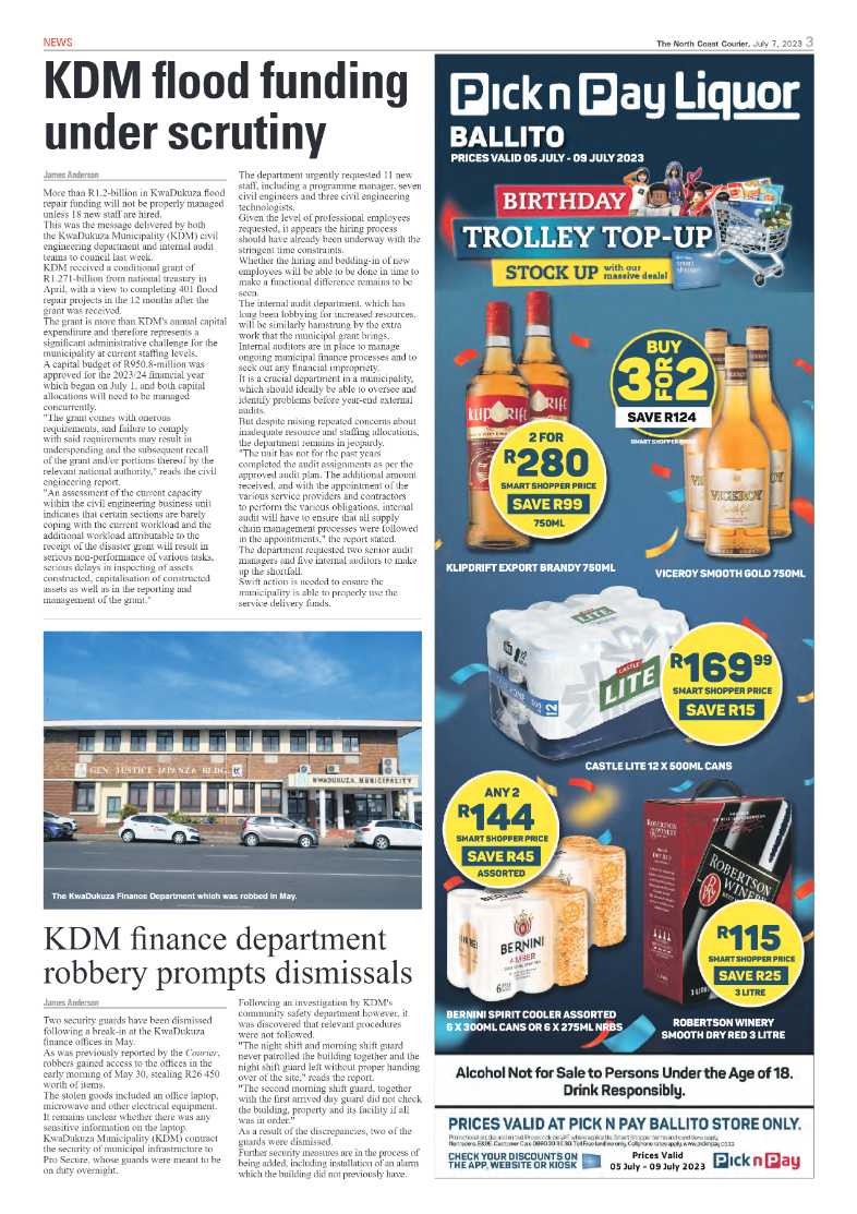 North Coast Courier 07 July 2023 page 3