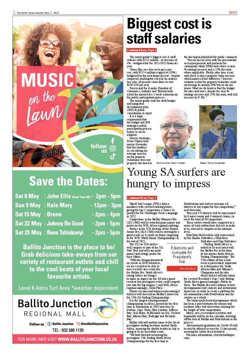 North Coast Courier 07 May 2021 page 2
