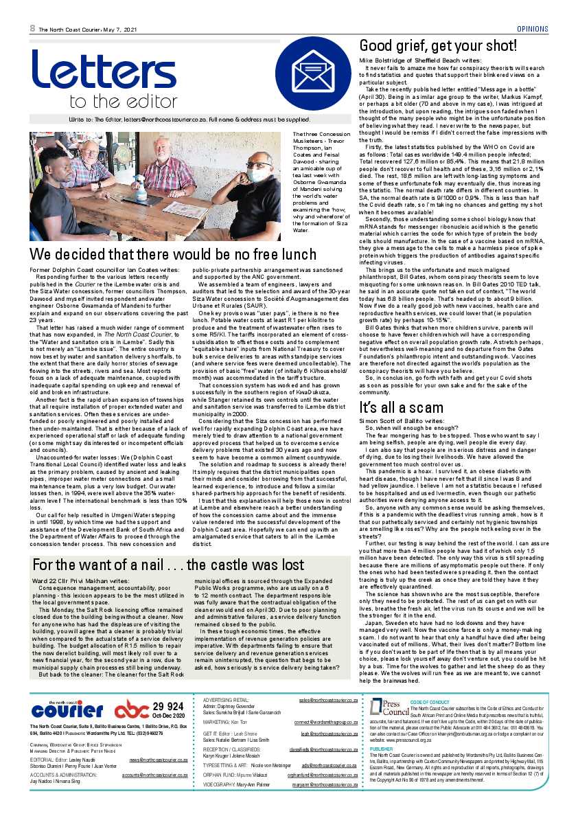 North Coast Courier 07 May 2021 page 8