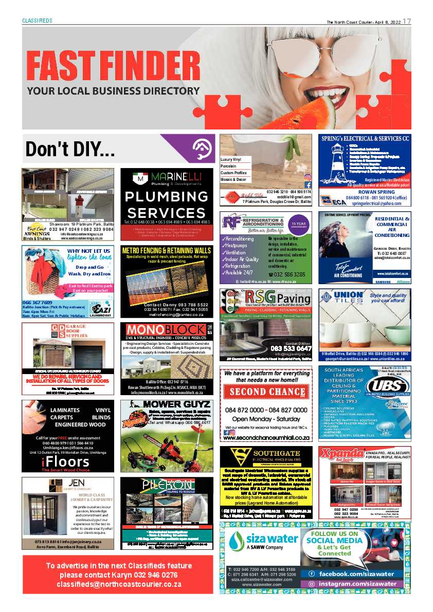 North Coast Courier 08 April 2022 page 17