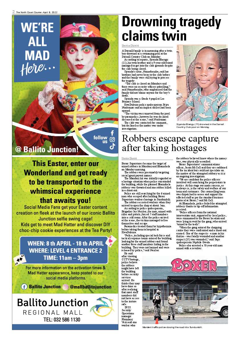 North Coast Courier 08 April 2022 page 2